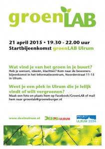 groenLAB_FLYER bijeenkomst 21 april 2015